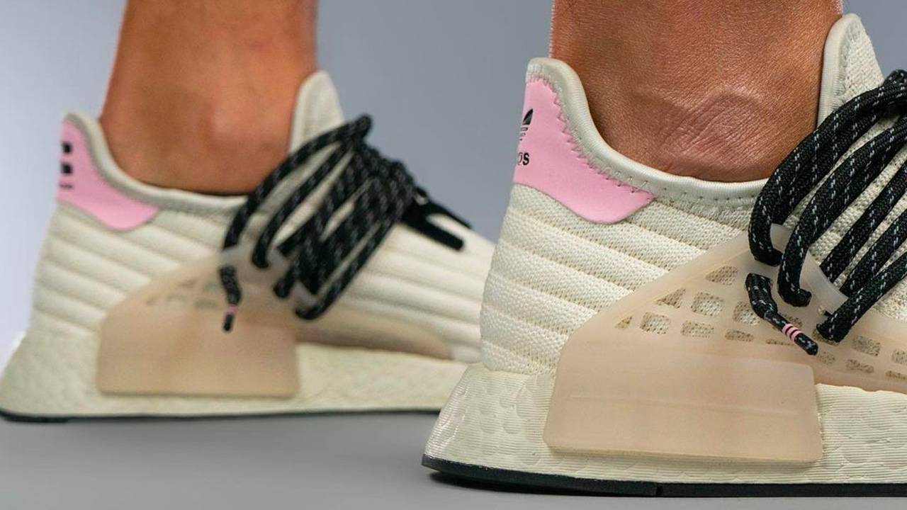 Chenille Adorns the Pharrell Williams x adidas NMD Hu