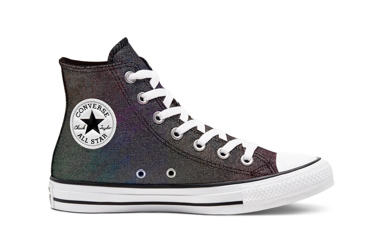 Industrial Glam Chuck Taylor All Star High Top Iridescent