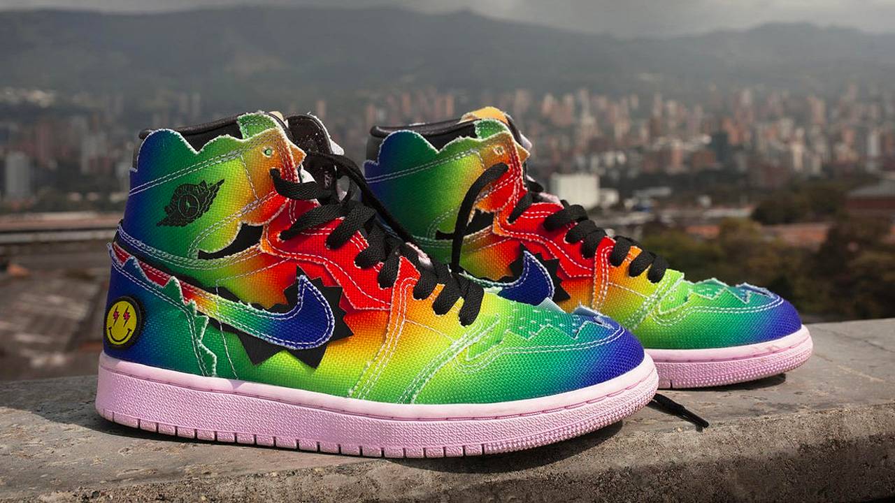 J Balvin AirJordan 1 High OG Rainbow美品 jb1.jpg