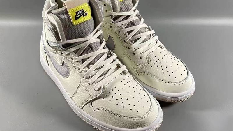 Jordan 1 High Zoom Grey Yellow First Look
