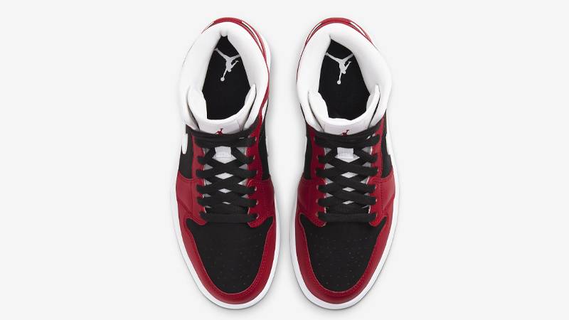 Qualität nike air jordan 1 retro mid white gym red black - Nike Sneaker ...