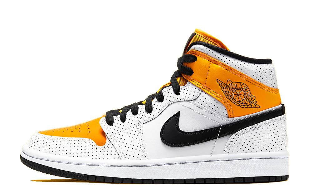 Jordan 1 best sale mid orange jaune