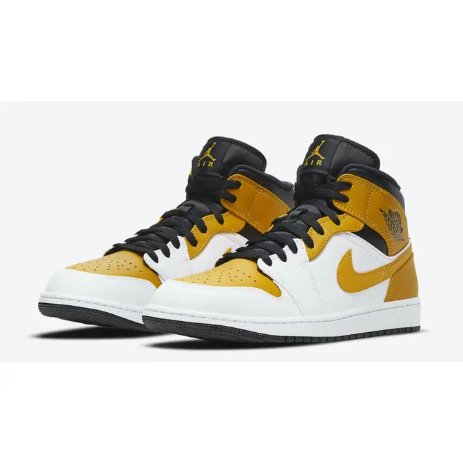 Air jordan 1 mid university store gold black