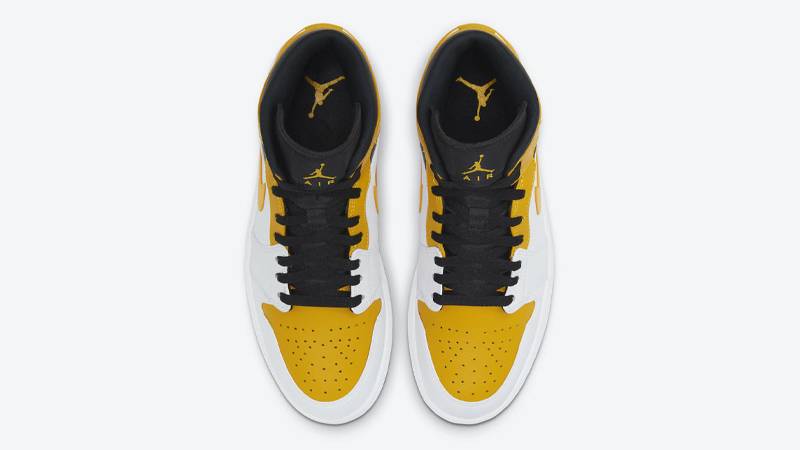 jordan 1 white black university gold