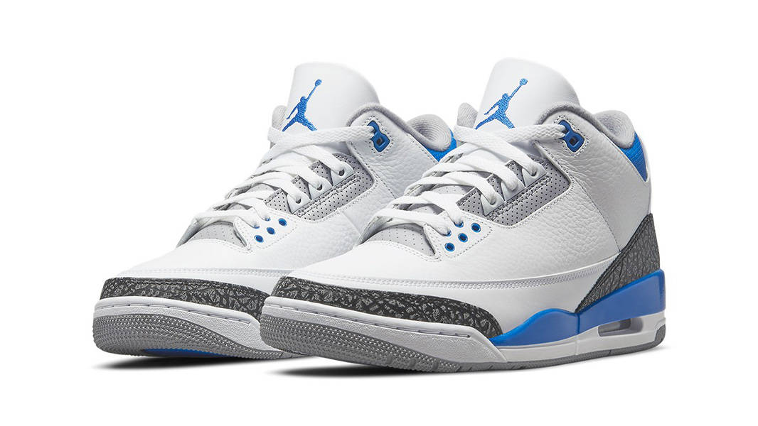 White and hot sale blue 3s