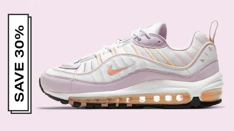 This Pretty Pastel Air Max 98 Is Now Just 51 In Nike s Black