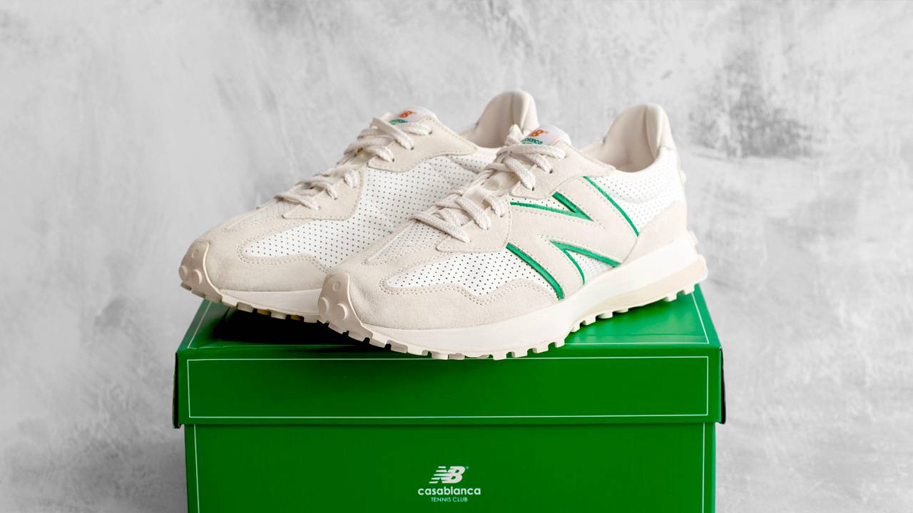 Giveaway: WIN the Casablanca x New Balance 327 "Grey Green"!