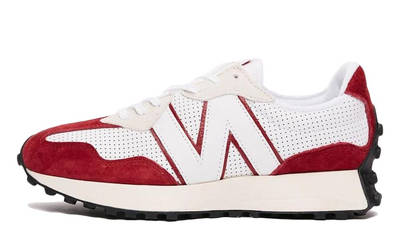 new balance 327 size red purple tan