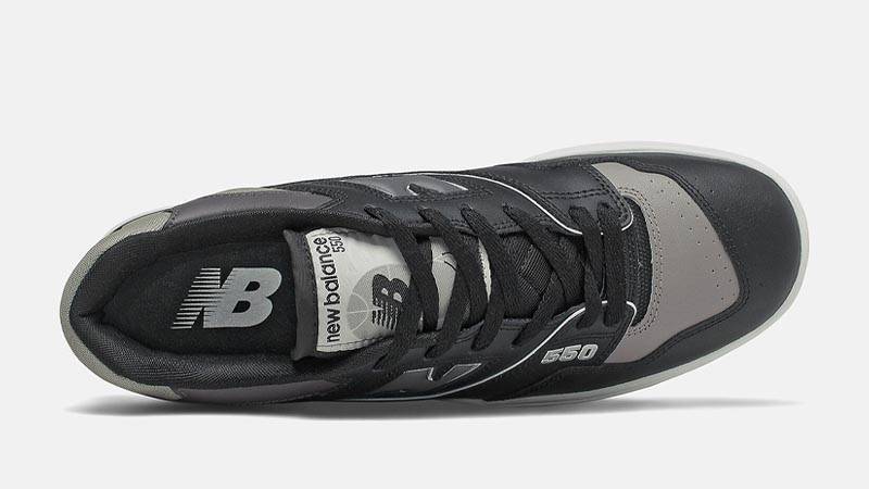 New Balance 550 Black Grey Middle