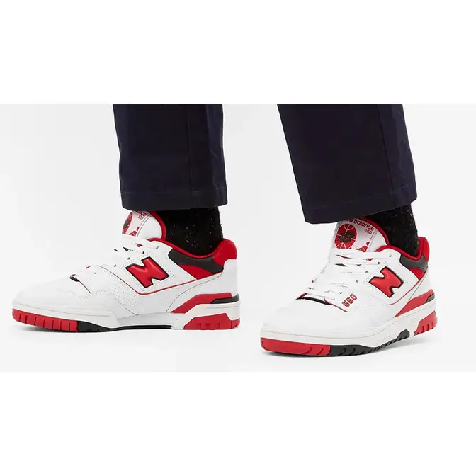 Off White And Vintage Red Shades Take Over This New Balance 550 - Sneaker  News