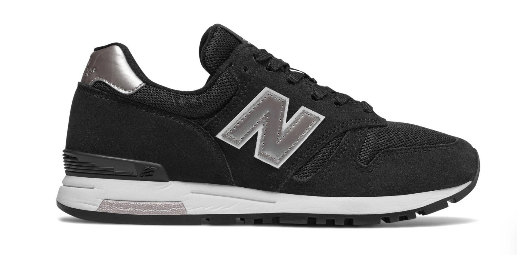 New Balance 565 Black Metallic Silver