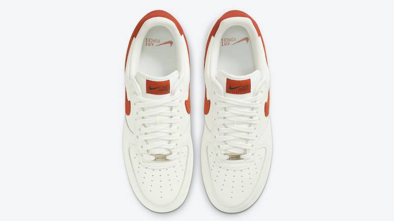 White Air Force Mantra Orange Nike Air Force Low Craft Mantra