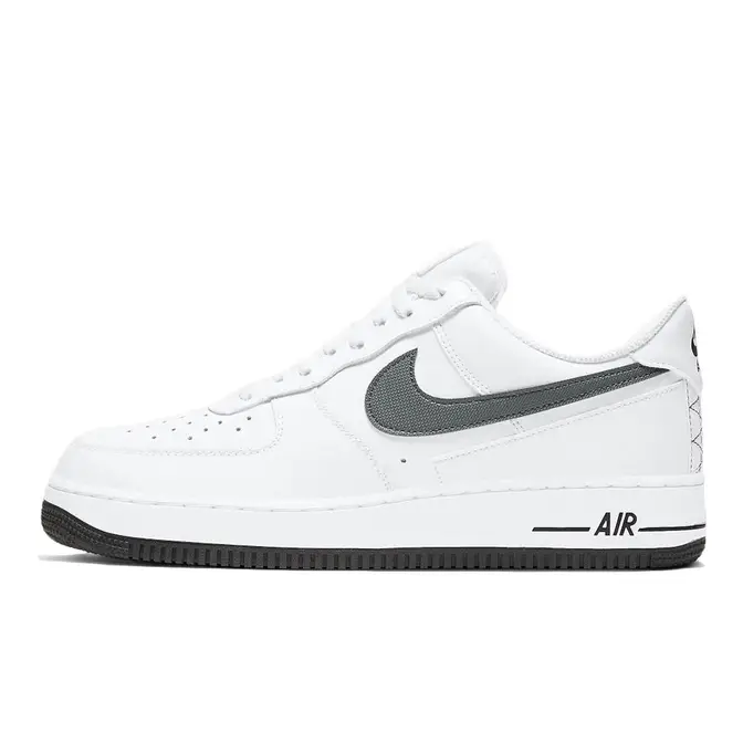 white air forces with grey check