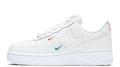 nike air force 1 mini swoosh summit white