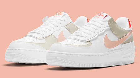 Creamy Neutral Tones Decorate This Nike Air Force 1 Shadow