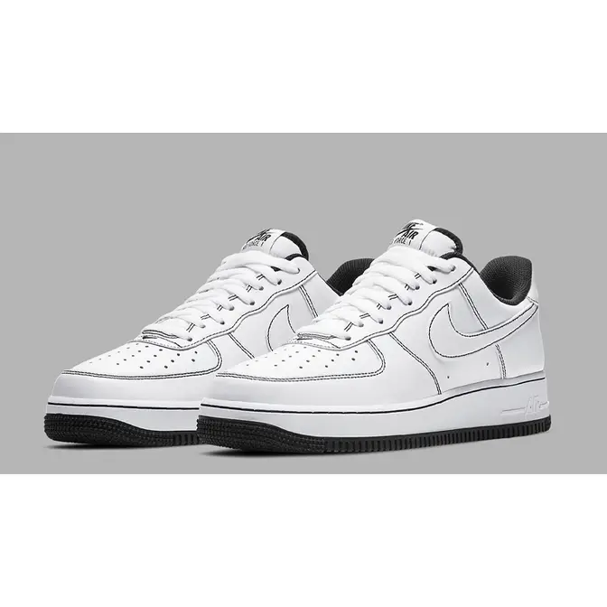 Nike Air Force 1 White Black Stitch | Where To Buy | CV1724-104 | The ...