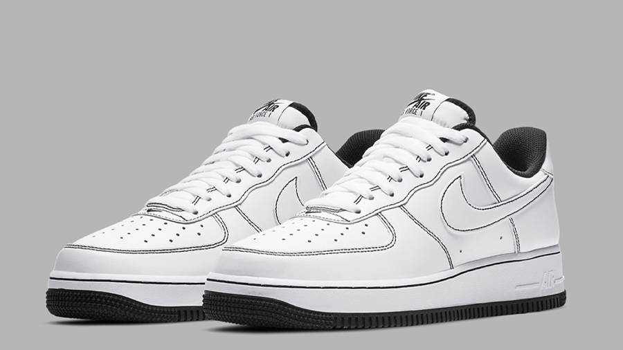 white air force 1 with black tick