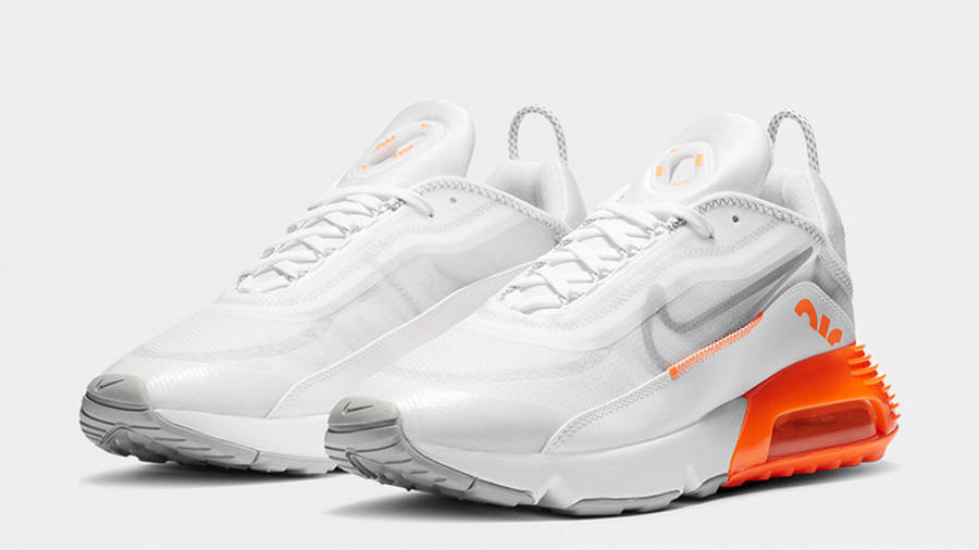 nike 2090 white and orange