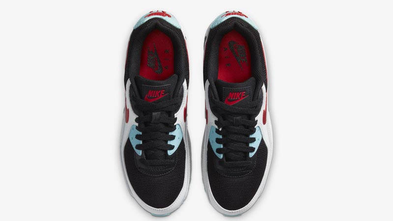 Nike Air Max 90 Aqua Red White Black | Where To Buy | DA4290-100