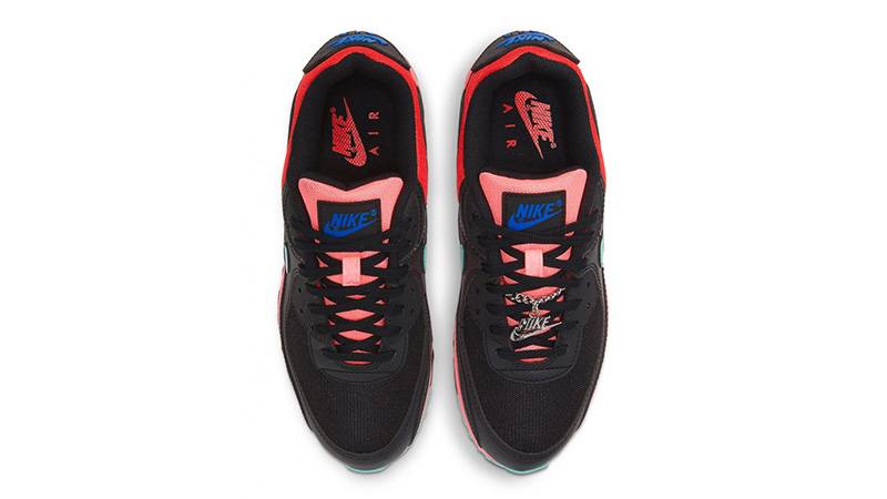 Nike Air Max 90 Black Mint Red DD9672-001 middle