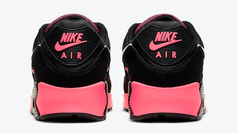 nike air max 90 '07 black pink youths trainers