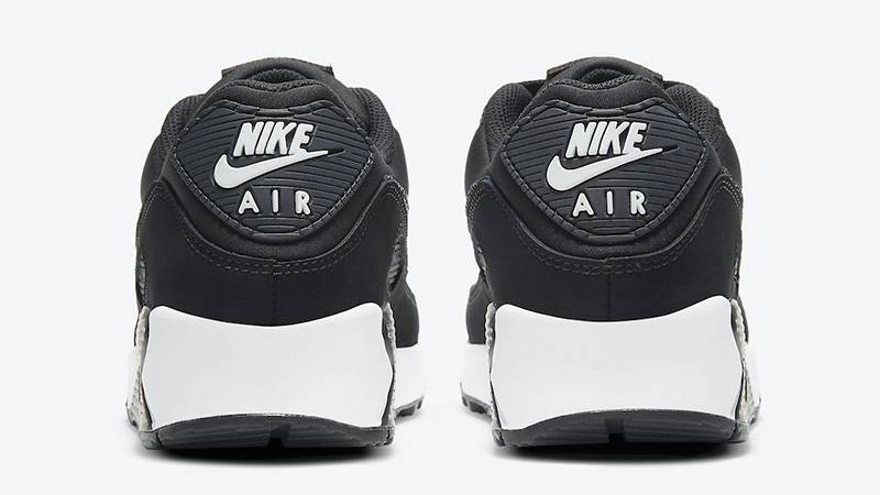 Nike Air Max 90 Black White Safari CV8824-001 back