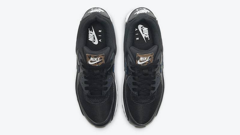 Nike Air Max 90 Black White Safari CV8824-001 middle