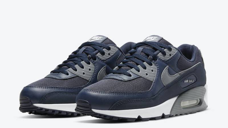 Nike Air Max 90 Navy Grey Front