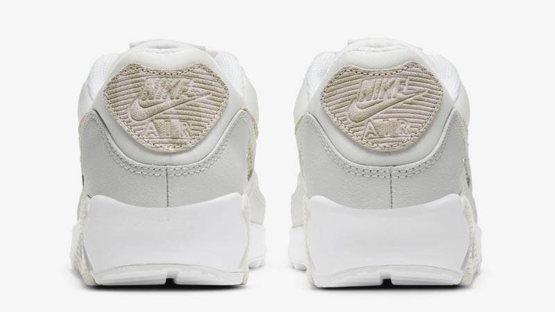 Nike Air Max 90 Snakeskin Swoosh White Soft Grey Back
