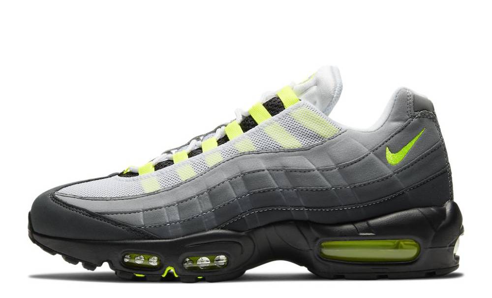 nike air max 95 lime green and grey