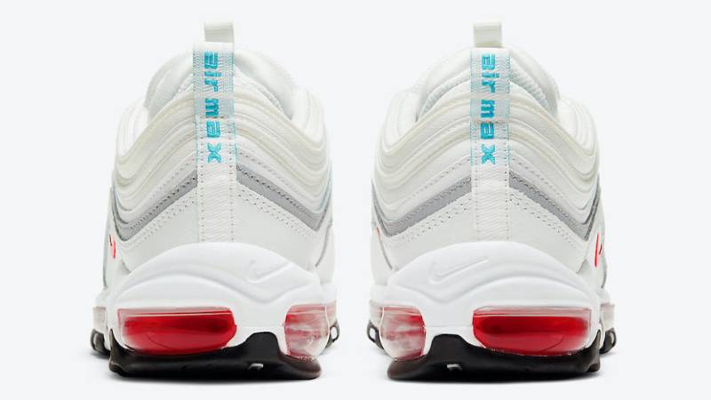 Nike Air Max 97 White Aqua Blue Red Where To Buy DA9325-101