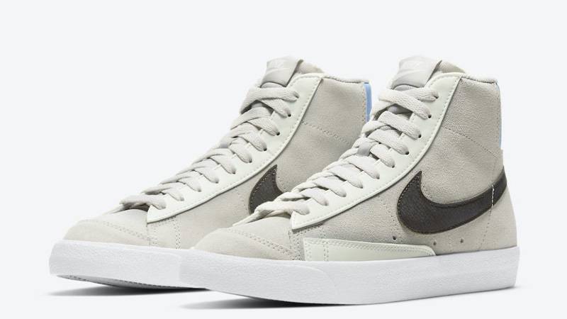 Nike Blazer Mid 77 Grey Blue Front