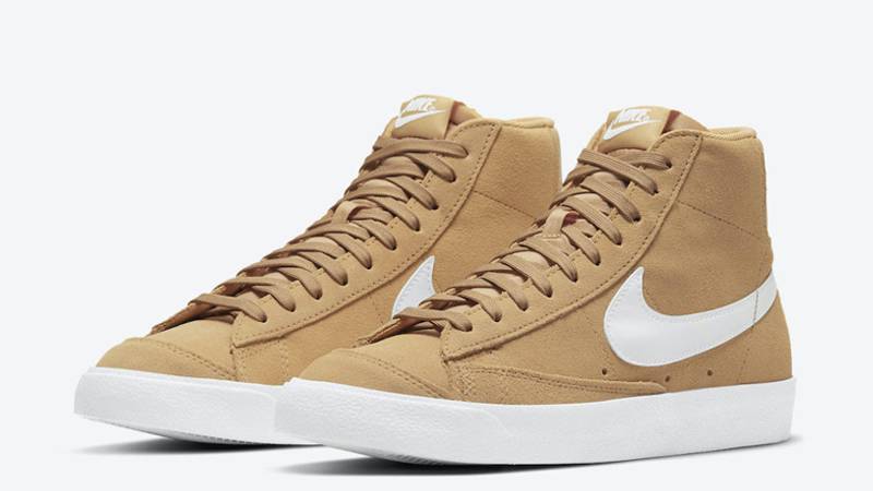 Nike Blazer Mid Wheat Suede Front