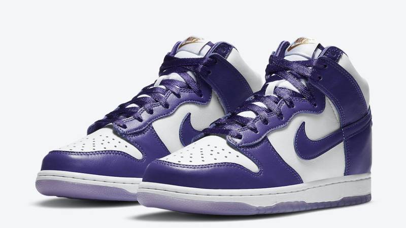 Dunk High Purple White Nikes NIKE DUNK HIGH LE 1999 QS1 WHITE