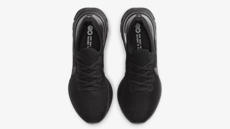 Nike React Infinity Run Flyknit Triple Black | Where To Buy