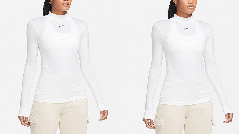 Nike Sportswear Long Sleeve Top White