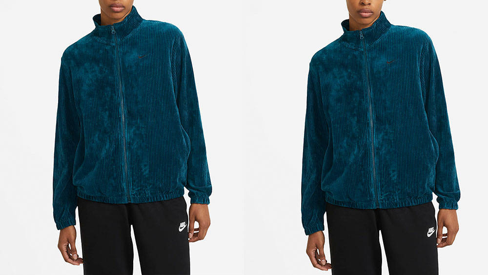 Nike Sportswear Velour Track Top Teal
