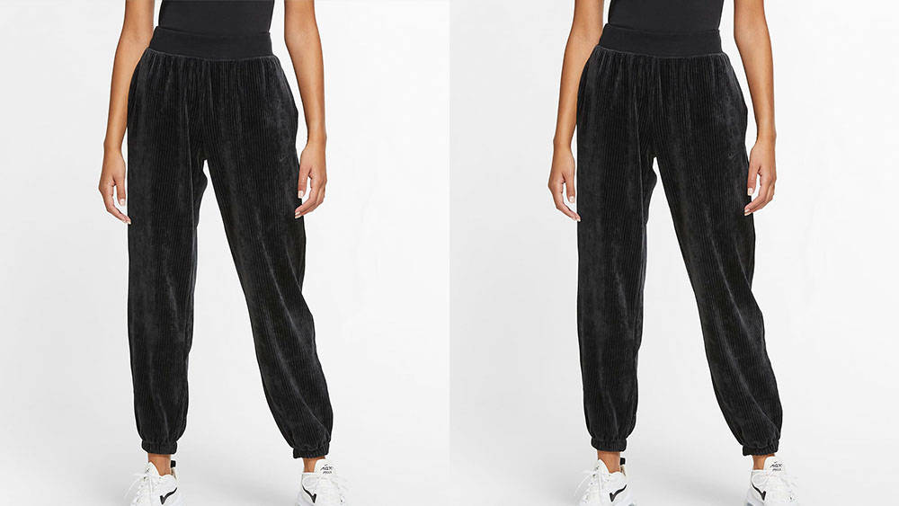 Nike Sportswear Velour Trousers Black