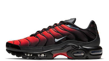 nike tns black and red