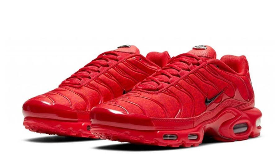 all red nike tns
