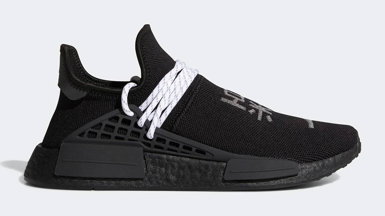 The Pharrell x adidas NMD Hu "Core Black" & "Core White" Are Dropping This Month