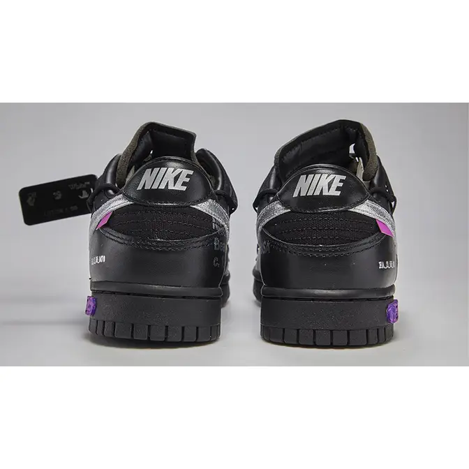 Off-White x Nike Dunk Low Black Lot 50 | Raffles & Where To Buy