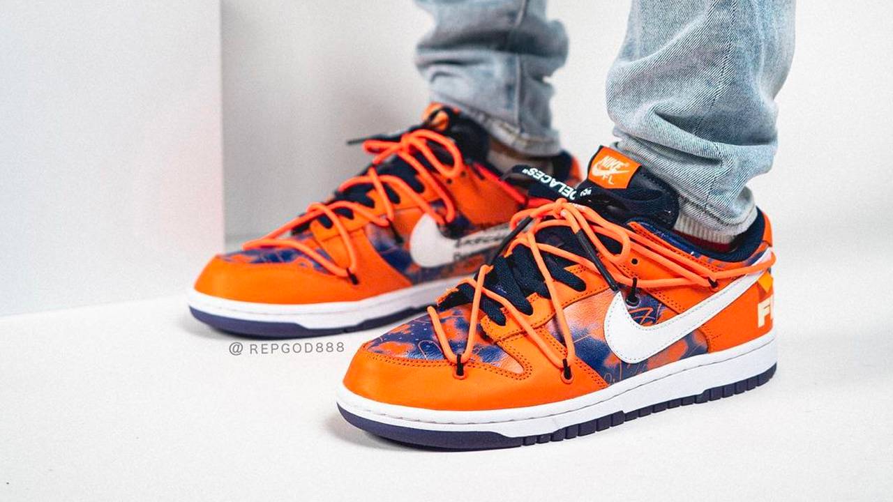 Futura x Off-White x Nike SB Dunk Low "Orange"