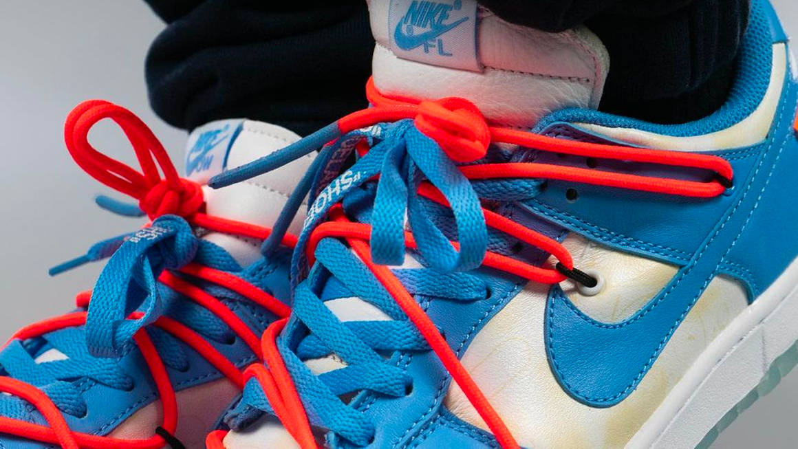 An On-Foot Look at the Futura x Off-White x Nike SB Dunk Low 