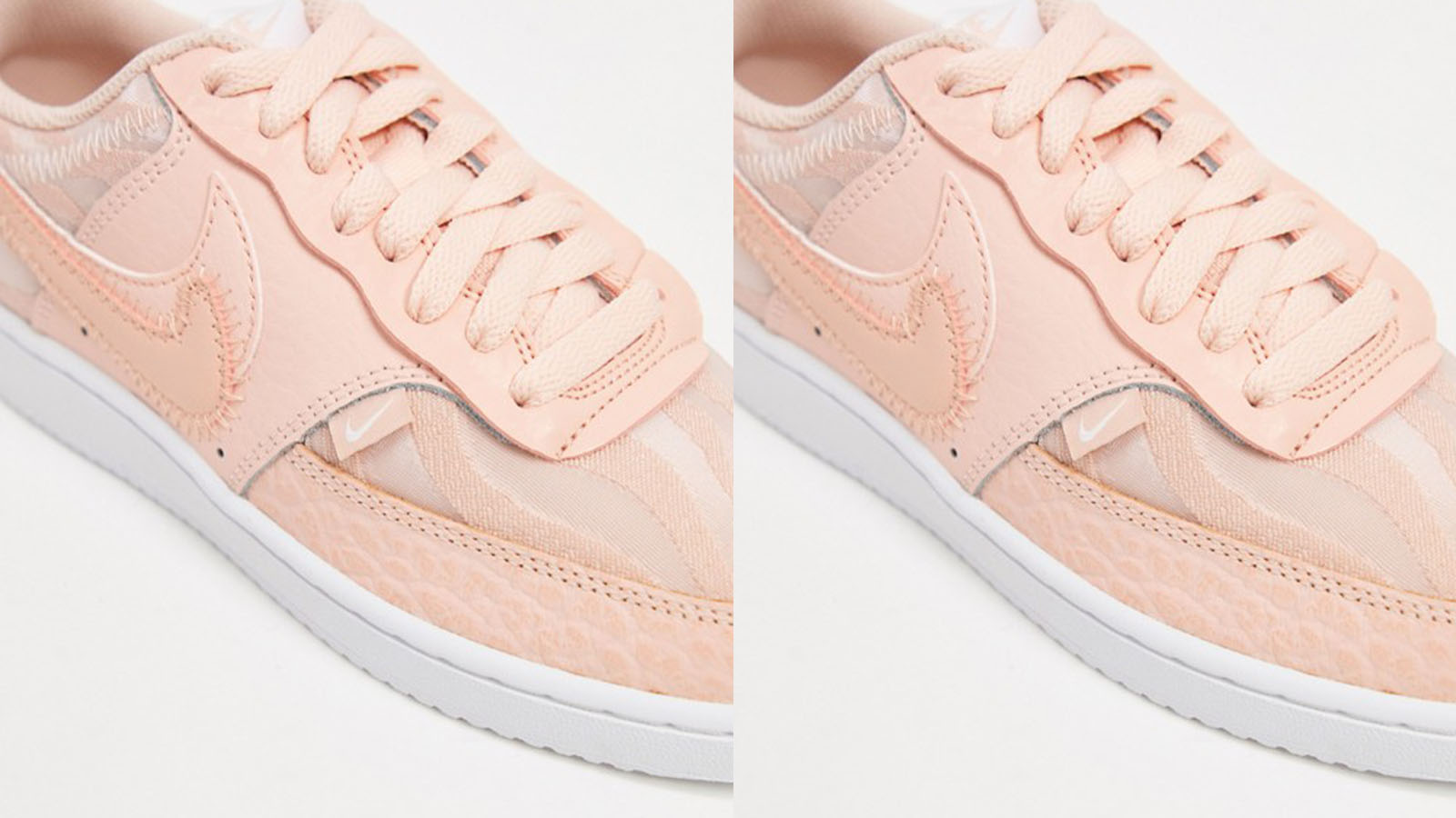 peach nike court vision