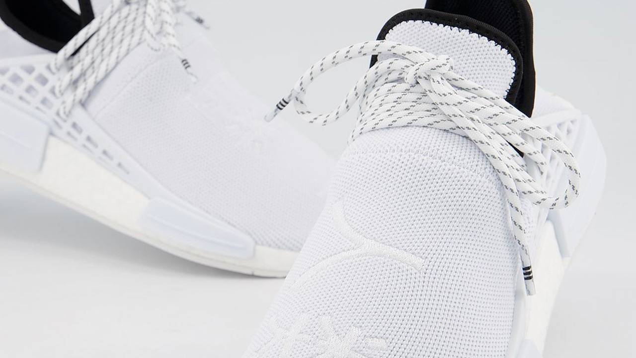 The New Pharrell x adidas NMD Hu "Triple White" is Already on Sale