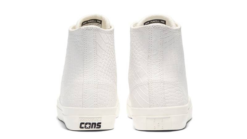 Pop Trading Co x Converse Cons Jack Purcell Pro High Top Egret Back