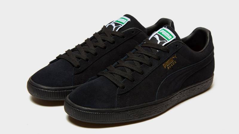 puma suede triple black