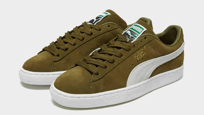 PUMA Suede Classic Olive Green Front