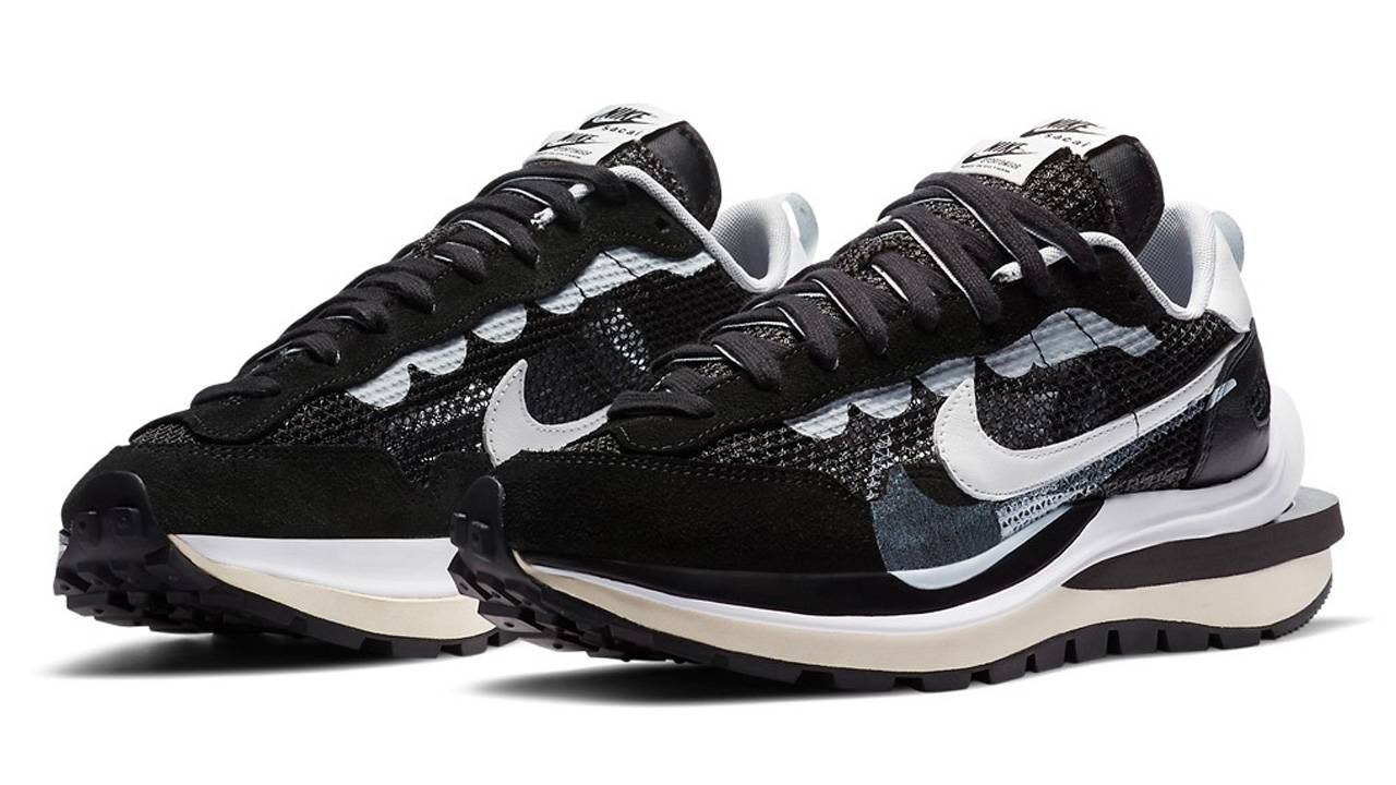 The sacai x Nike VaporWaffle "Black" & "Sail" Are This Weekend's Hottest Releases